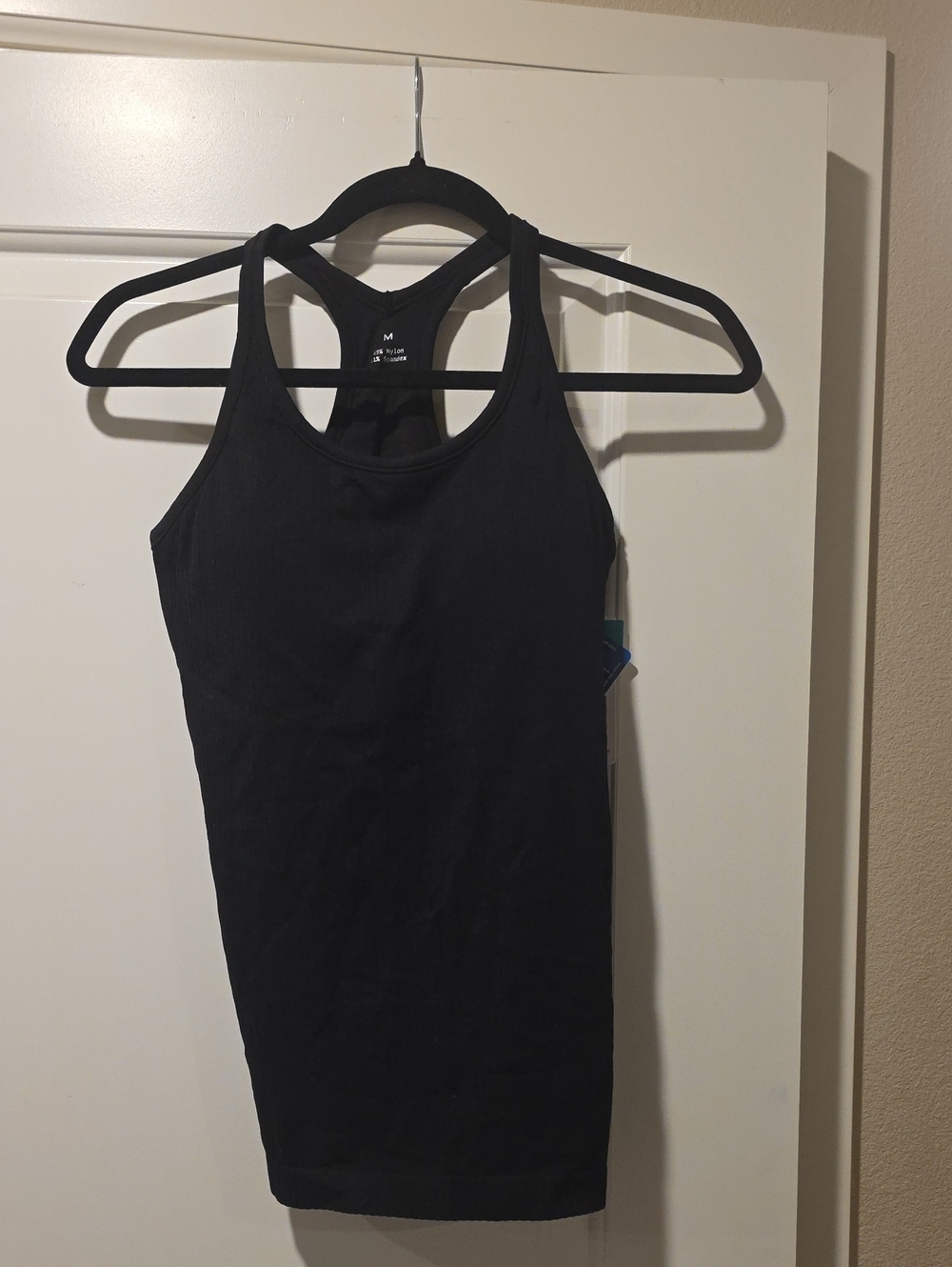 Attraco Sport Size Med Black Racerback Tank Top - Women